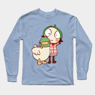 sarah and duck #1 / children's cartoon Long Sleeve T-Shirt